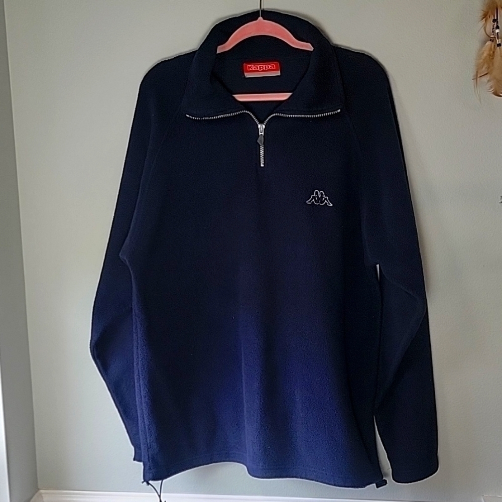 Vintage Kappa navy 1/4 zip fleece